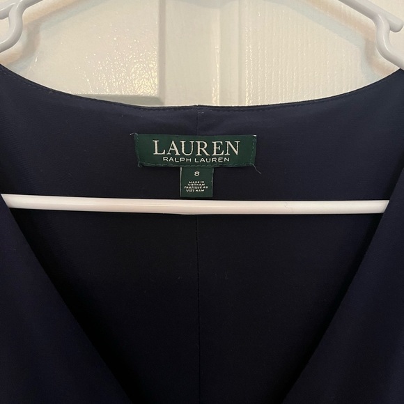 Ralph Lauren Elegant Navy Sleeveless Dress - Picture 2 of 6